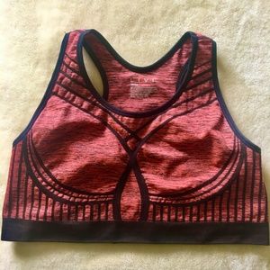 LIVI Sports Bra in Orange & Black Sz 3X NWOT